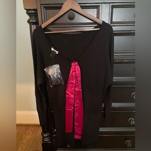 NWT White House Black Market dressy tunic XS with 2 satin ribbon color choices.